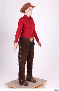  Photos Woman in Cowboy suit 1 Cowboy a poses historical clothing whole body 0008.jpg